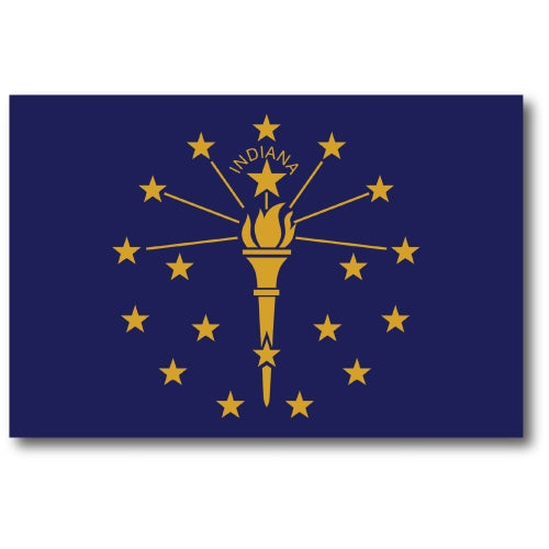 Magnet Me Up Indiana Car Magnet Decal US State Flag 4x6 Refrigerator Locker SUV Heavy Duty Waterproof