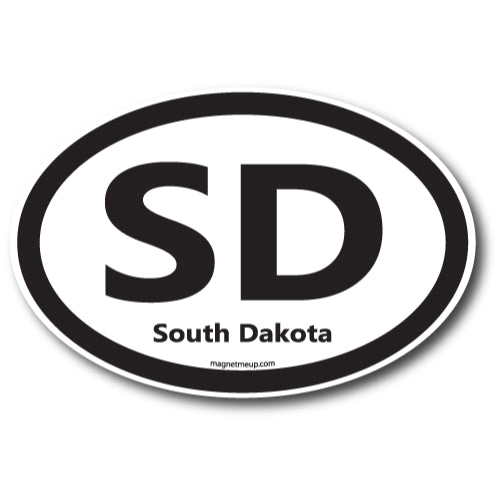SD South Dakota Car Magnet 4x6" US State Oval Refrigerator Locker SUV Heavy Duty Waterproof… …