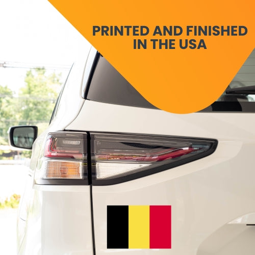 Magnet Me Up Belgium- Belgian Brussels Flag Car Magnet Decal, 4x6 Inches, Heavy Duty Automotive Magnet for Car, Truck SUV