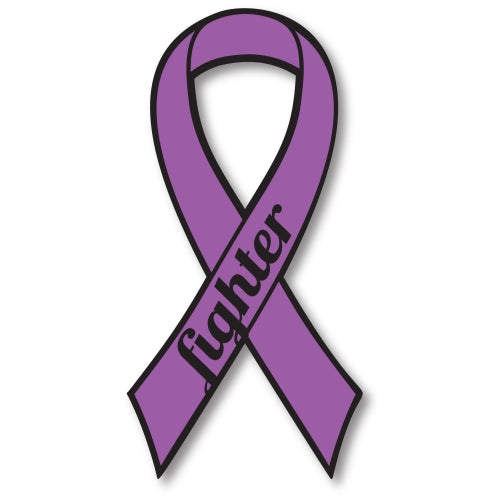 Purple Pancreatic and Leiomyosarcoma Cancer Fighter Ribbon Car Magnet Decal Heavy Duty Waterproof …