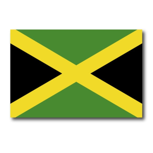 Jamaica Jamaican Flag Car Magnet Decal - 4 x 6 Heavy Duty for Car Truck SUV …
