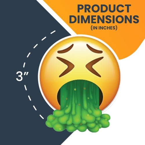 Magnet Me Up Today's Mood Sick Emoticon Magnet Decal Variety Pack, One 3.5x4 Inch Mood Board and Five 3 Inch Mini Emoticons, Cute Decorative Magnet For Refrigerator, Or Any Other Magnetic Surface