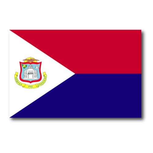 St. Martin Saint Martin Flag Car Magnet Decal - 4 x 6 Heavy Duty for Car Truck SUV …