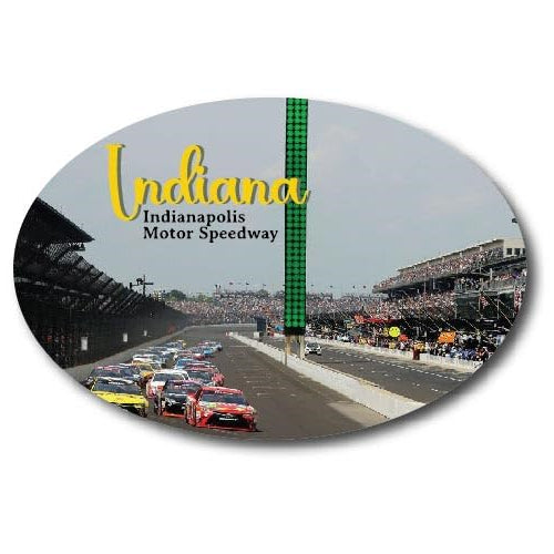 Magnet Me Up Indiana Indianapolis Motor Speedway Indy 500 Magnet Decal, 4x6 inch, Automotive Magnet for Car, Truck, SUV, Or Any Magnetic Surface, for Racing and Car Enthusiasts, Crafted in USA