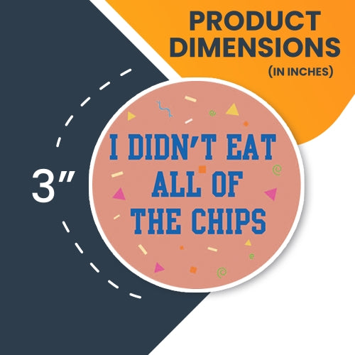 I Adulted Magnet 5 Pack. Includes 1-3.5"x4" Square Magnet and 5- 3" Mini Circles