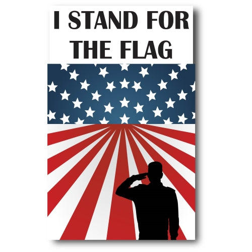 I Stand for The Flag American Flag Car Magnet Decal 5 in x 3 in Heavy Duty for Car Truck SUV Waterproof ?