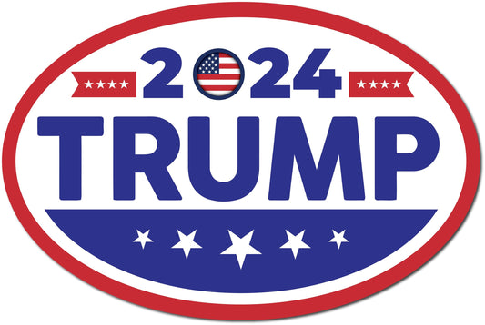 Magnet Me Up Blue Trump 2024 Republican Party Political Election Magnet Decal, 4x6 inch, Heavy Duty Automotive for Car, Truck, SUV, Or Any Other Magnetic Surface, Election Gift, Crafted in USA