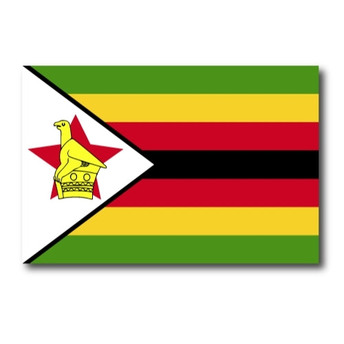 Zimbabwe Flag Car Magnet Decal - 4 x 6 Heavy Duty for Car Truck SUV …