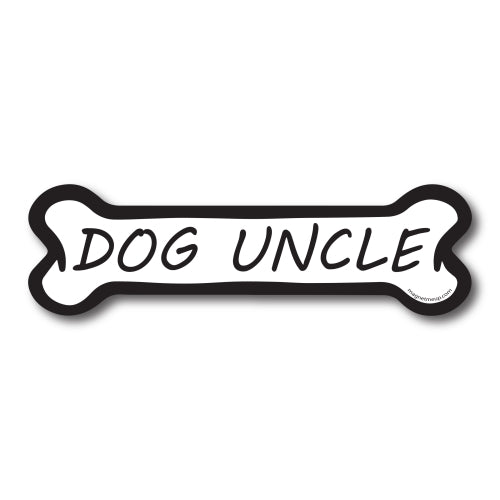 Dog Uncle Dog Bone Car Magnet -2 x 7" Dog Bone Heavy Duty Decal for Car Truck SUV Waterproof …