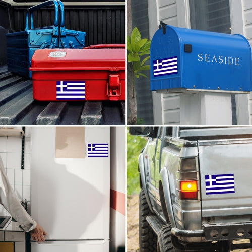 Greece Greek Flag Car Magnet Decal - 4 x 6 Heavy Duty for Car Truck SUV