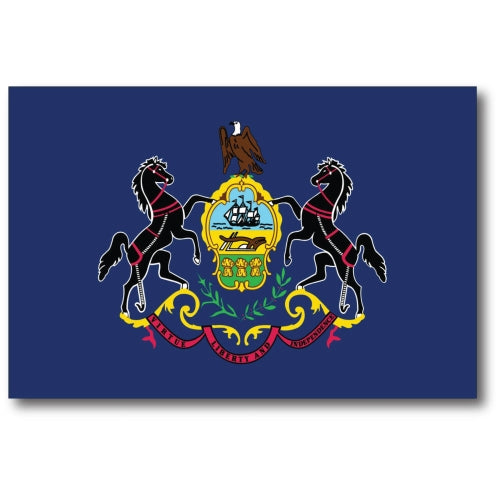 Pennsylvania Car Magnet US State Flag Refrigerator Locker SUV Heavy Duty Waterproof… …