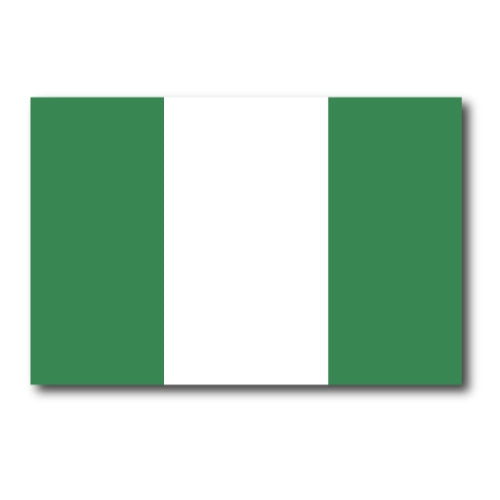 Nigeria Nigerian Flag Car Magnet Decal - 4 x 6 Heavy Duty for Car Truck SUV …