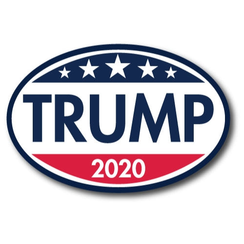 Trump 2020 4x6 Oval Magnet, Republican Patriotic Magnet, Great for Your Car Truck SUV