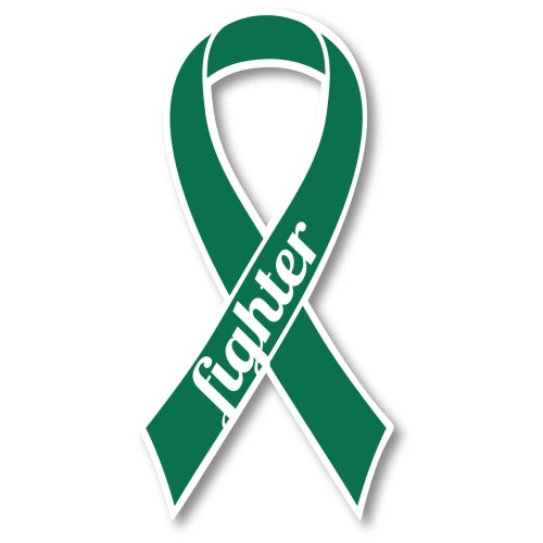 Green Liver Cancer Fighter Ribbon Car Magnet Decal Heavy Duty Waterproof …