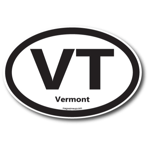 VT Vermont Car Magnet 4x6" US State Oval Refrigerator Locker SUV Heavy Duty Waterproof… …