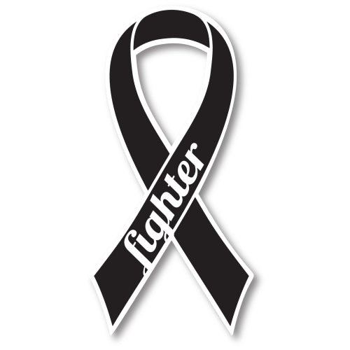 Black Melanoma Cancer Fighter Ribbon Car Magnet Decal Heavy Duty Waterproof …