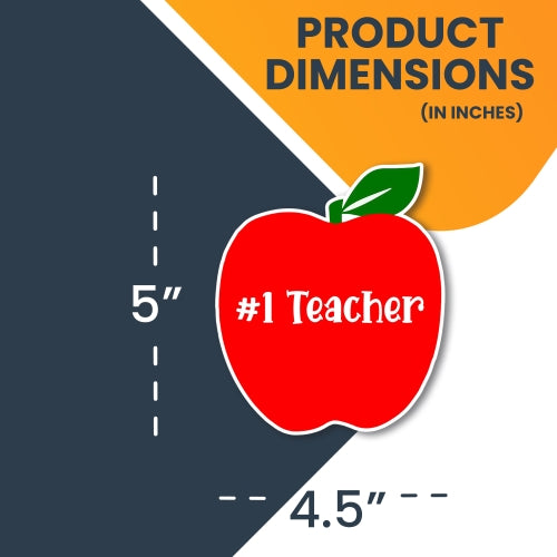 Magnet Me Up #1 Teacher 5 x 4.5 Apple Magnet
