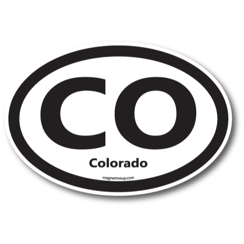CO Colorado Car Magnet 4X6" US State Oval Refrigerator Locker SUV Heavy Duty Waterproof… …