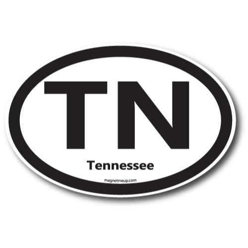 TN Tennessee Car Magnet 4X6" US State Oval Refrigerator Locker SUV Heavy Duty Waterproof… …