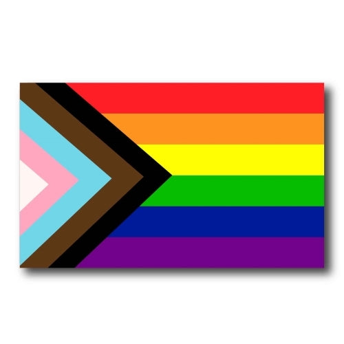 Magnet Me Up Gay Pride LGBTQ Flag Car Magnet Decal - LGBT - 3x5 - Waterproof Lesbian Gay Bisexual Transexual