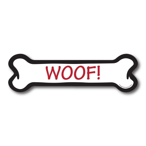Woof! Dog Bone Car Magnet By Magnet Me Up 2x7" Dog Bone Auto Truck Decal Magnet …