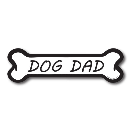 Dog Dad Dog Bone Car Magnet - 2 x 7" Dog Bone Heavy Duty Decal for Car Truck SUV Waterproof …
