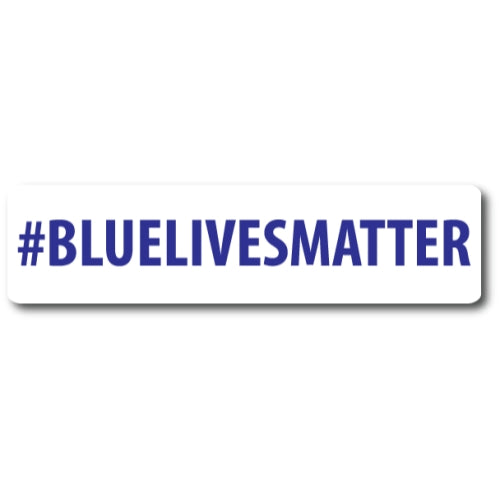#BLUELIVESMATTER Magnet in Support of Law Enforcement - 2x8" Decal Heavy Duty for Car Truck SUV …