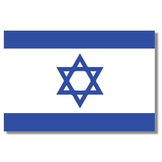 Magnet Me Up Israeli Flag Magnet Decal, 5x8 Inches, Blue and White, Heavy Duty Automotive Magnet for Car Truck SUV