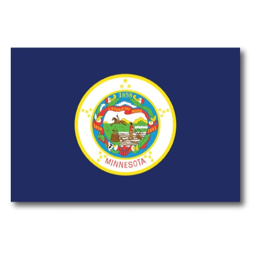 Magnet Me Up Minnesota Car Magnet Decal US State Flag 4x6 Refrigerator Locker SUV Heavy Duty Waterproof
