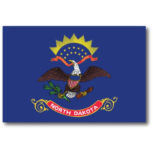 North Dakota Car Magnet US State Flag Refrigerator Locker SUV Heavy Duty Waterproof… …