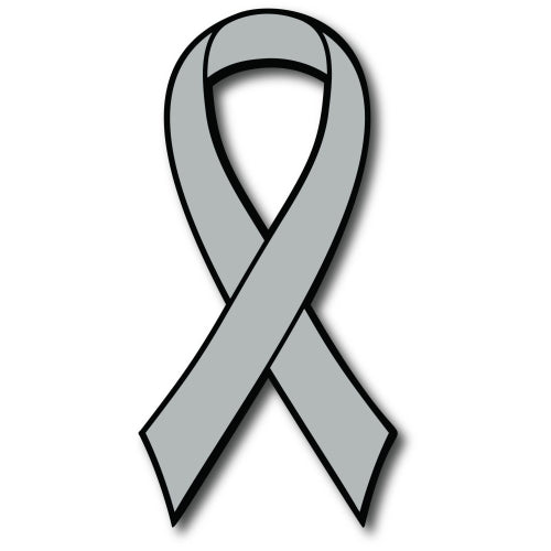 Grey Brain Cancer Awareness Ribbon Car Magnet Decal Heavy Duty Waterproof …