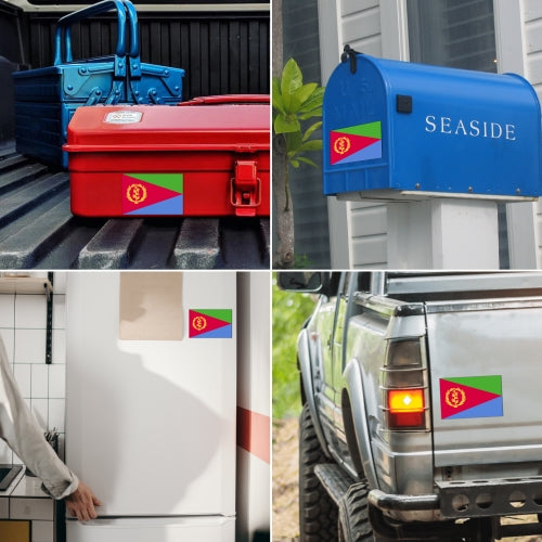Eritrea Eritrean Flag Car Magnet Decal - 4 x 6 Heavy Duty for Car Truck SUV