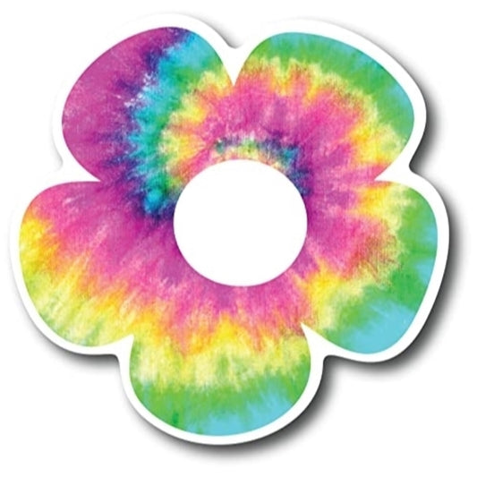 Magnet Me Up Tie Dye Daisy Hippie Flower Magnet Decal, 5 Inches, Heavy Duty Automotive Magnet for Car Truck