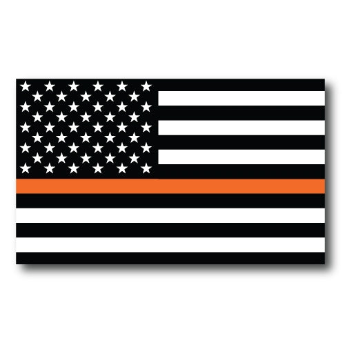Thin Orange Line American Flag Magnet Decal 3x5 Heavy Duty for Car Truck SUV - In Support of EMS Personnel and Search and Rescue Teams …