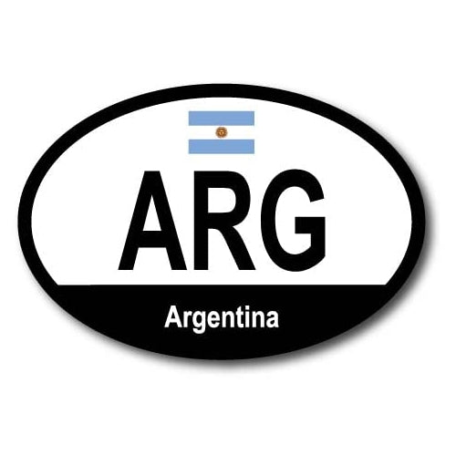 Magnet Me Up Argentina Argentinian Euro Oval Magnet Decal, 4x6 Inches, Heavy Duty for Car, Truck, SUV, Or Any Other Magnetic Surface