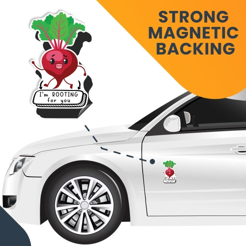Magnet Me Up I'm Rooting for You Cute Funny Plant Succulent Magnet Decal, 5 inches, Heavy Duty Automotive Magnet for Car Truck SUV Or Any Other Magnetic Surface