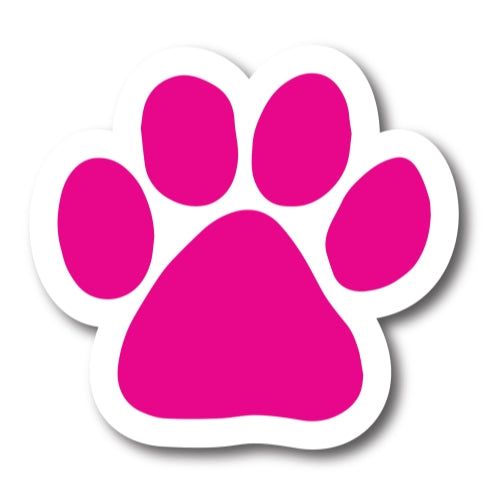 Magnet Me Up Blank Pink Pawprint Car Magnet 5" Paw Print Auto Truck Decal Magnet …