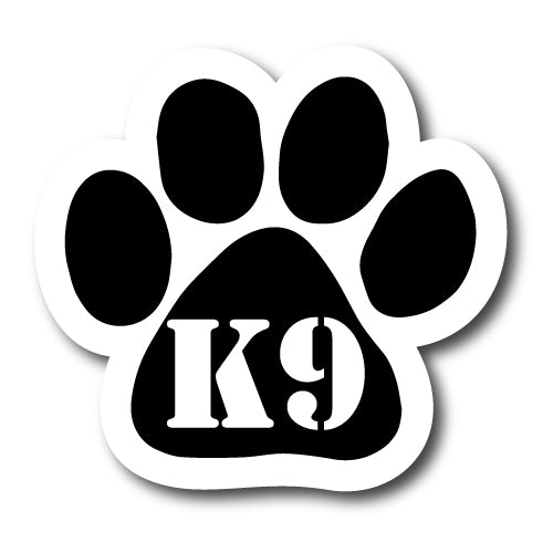 K9 Pawprint Car Magnet By Magnet Me Up 5" Paw Print Auto Truck Decal Magnet …