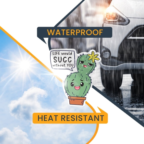 Magnet Me Up Life Would SUCC Without You Cute Funny Plant Succulent Magnet Decal, 5 inches, Heavy Duty Automotive Magnet for Car Truck SUV Or Any Other Magnetic Surface