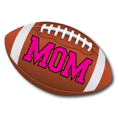 Football Mom Car Magnet 7x4" Football, Heavy Duty for Car Truck SUV Waterproof