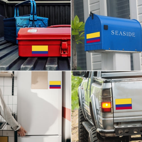 Columbia Columbian Flag Car Magnet Decal - 4 x 6 Heavy Duty for Car Truck SUV...