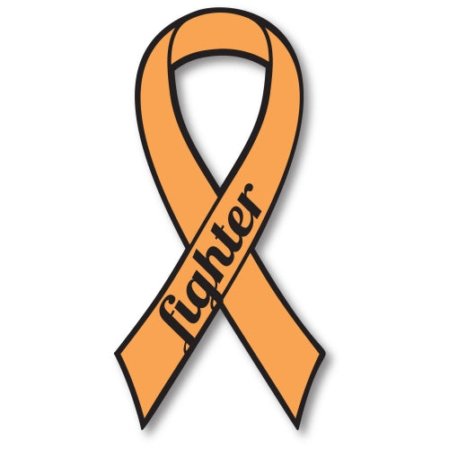 Orange Leukemia and Kidney Cancer Fighter Ribbon Car Magnet Decal Heavy Duty Waterproof …