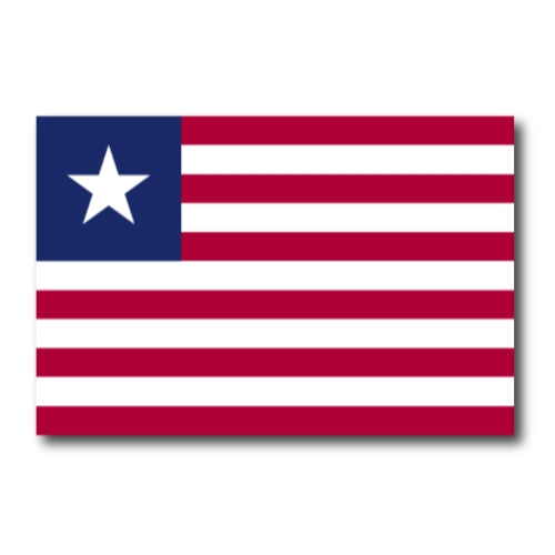 Liberia Liberian Flag Car Magnet Decal - 4 x 6 Heavy Duty for Car Truck SUV …