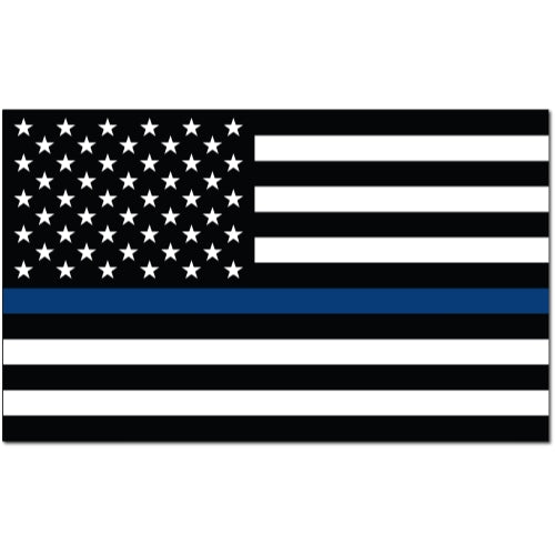Magnet Me Up Thin Blue Line American Flag 3x5 Magnet Decal for Car Truck or SUV Heavy Duty
