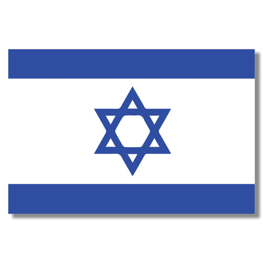 Magnet Me Up Israeli Flag Magnet Decal, 3x5 Inches, Blue and White, Heavy Duty Automotive Magnet for Car Truck SUV