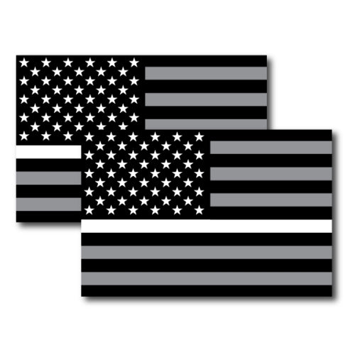 Thin White Line American Flag Magnets, 2 Pack 4x6 Decals, Heavy Duty for Car Truck SUV - In Support of all Emergency Medical Services …