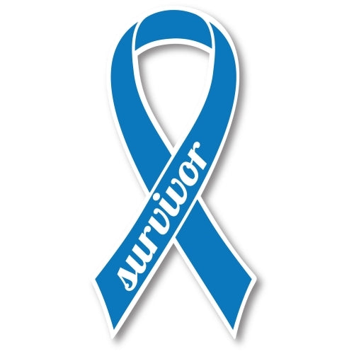 Blue Colon Cancer Survivor Ribbon Car Magnet Decal Heavy Duty Waterproof …