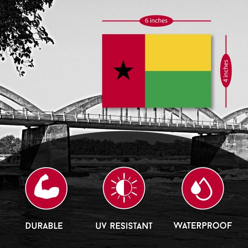 Guinea-Bissau Flag Car Magnet Decal - 4 x 6 Heavy Duty for Car Truck SUV …