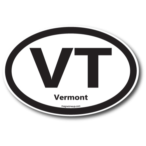 VT Vermont Car Magnet 4x6" US State Oval Refrigerator Locker SUV Heavy Duty Waterproof… …