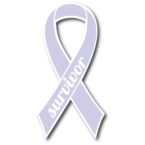 Magnet Me Up Periwinkle Esophageal and Stomach Cancer Survivor Ribbon Car Magnet Decal Heavy Duty Waterproof...